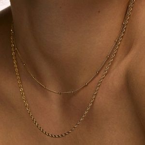 Gold necklace set - waterproof!